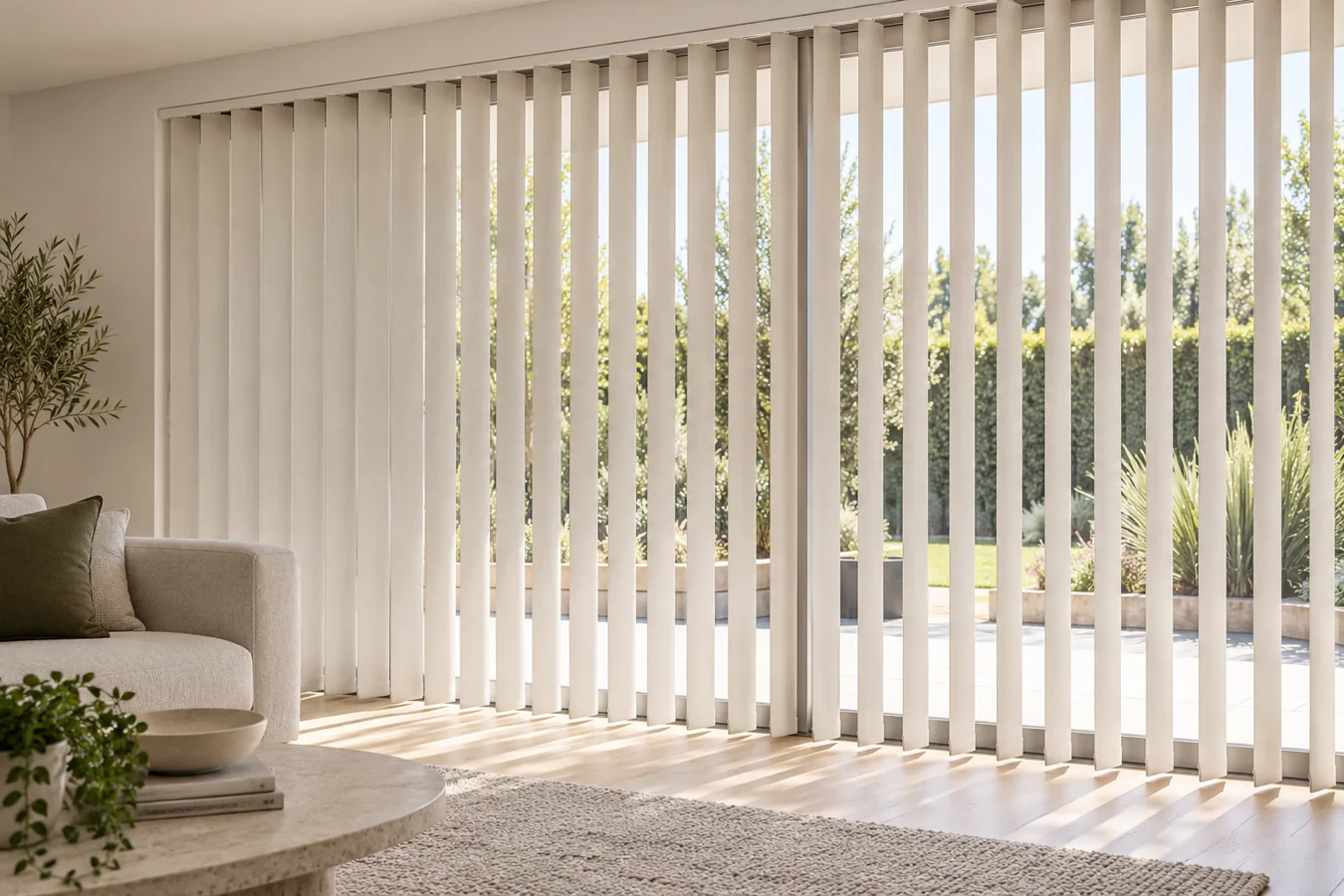 Vertical blinds interior design inspiration